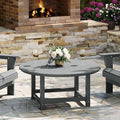 WestinTrends Malibu Low Outdoor HDPE Round Patio Coffee Table by WestinTrends