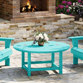 WestinTrends Malibu Low Outdoor HDPE Round Patio Coffee Table by WestinTrends