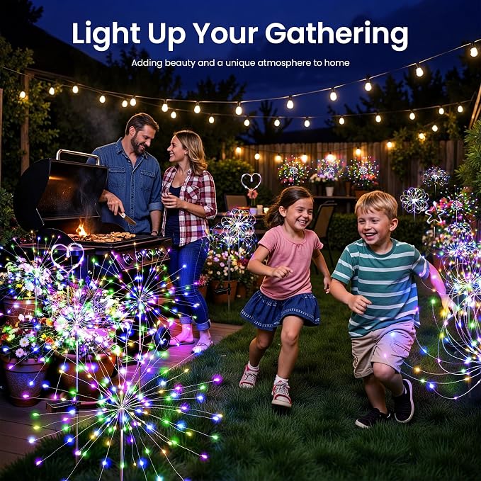 Solar Lights Outdoor, 120LED 6pack Fairy Garden Lights Decor - Image 9