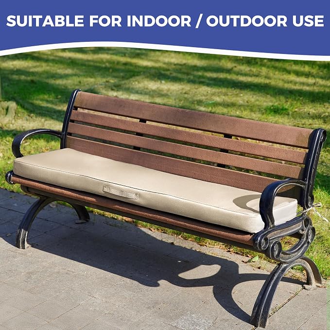 Outdoor Bench Cushions for Outdoor Furniture, Waterproof Bench Pillow, Fade - Image 7