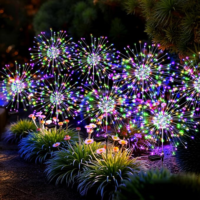 Solar Lights Outdoor, 120LED 8pack Fairy Garden Lights Decor by Suncket