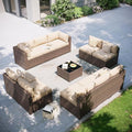 Aoxun Patio Furniture Set, 11 Piece Outdoor Sectional Sofas by Aoxun