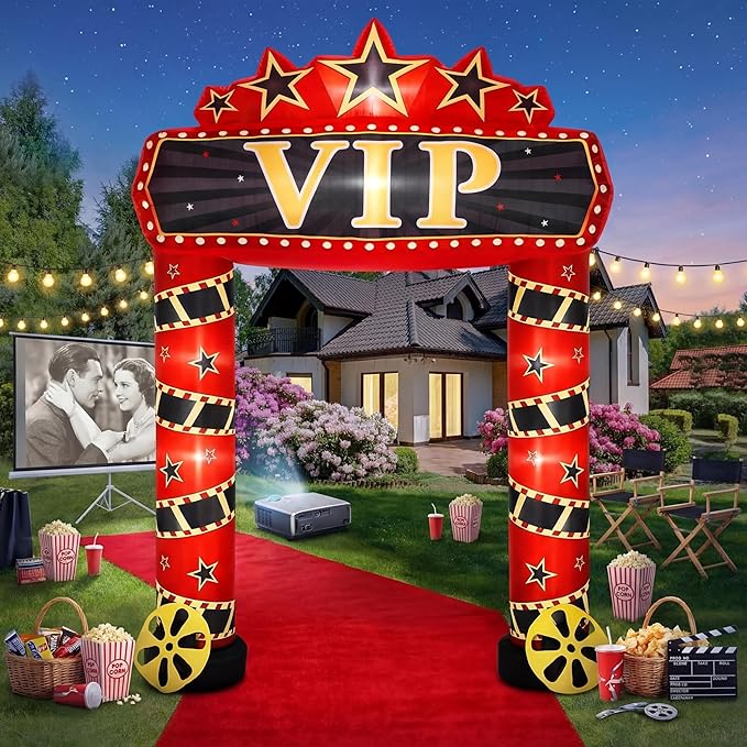 10 ft Movie Night Inflatable Decorations - Image 5