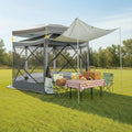 COBIZI 12x12 FT Pop Up Canopy Extendable Tent, Gazebos On Clearance, Screened by COBIZI