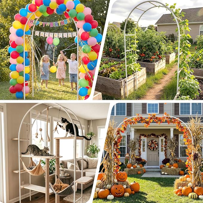Thickened Rustproof Garden Arch Metal Trellis - Image 7