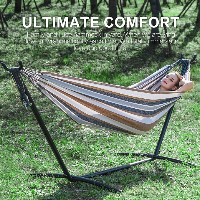 PNAEUT Double Hammocks with Stand - Image 2