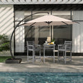 Bar Height Adirondack Chairs and Table Set, Outdoor Patio Bar Set by PatioKingdom