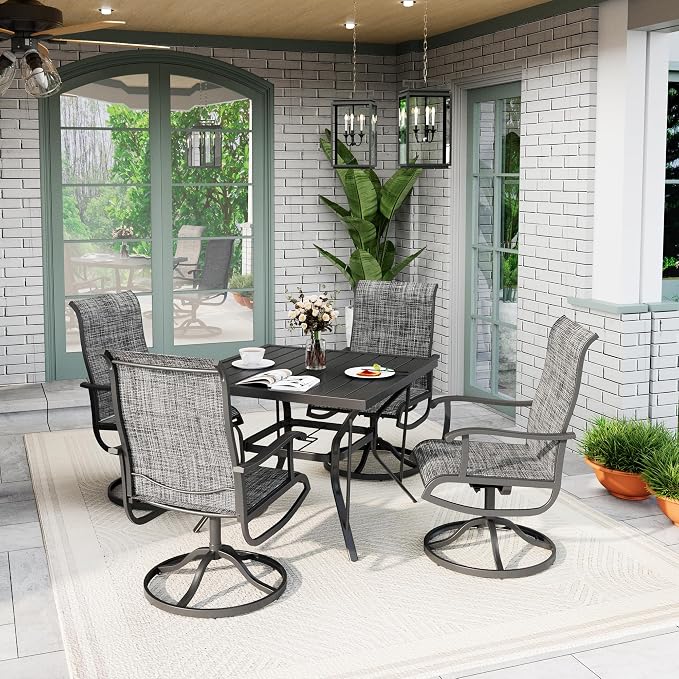 5-Piece Outdoor Dining Set, Patio Furniture Set - Image 4