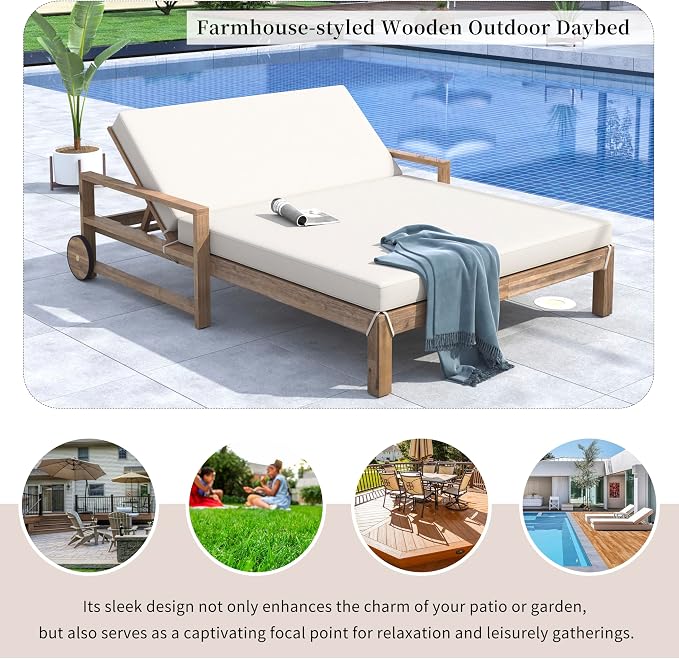 LUMISOL Outdoor Patio Daybed - Image 6