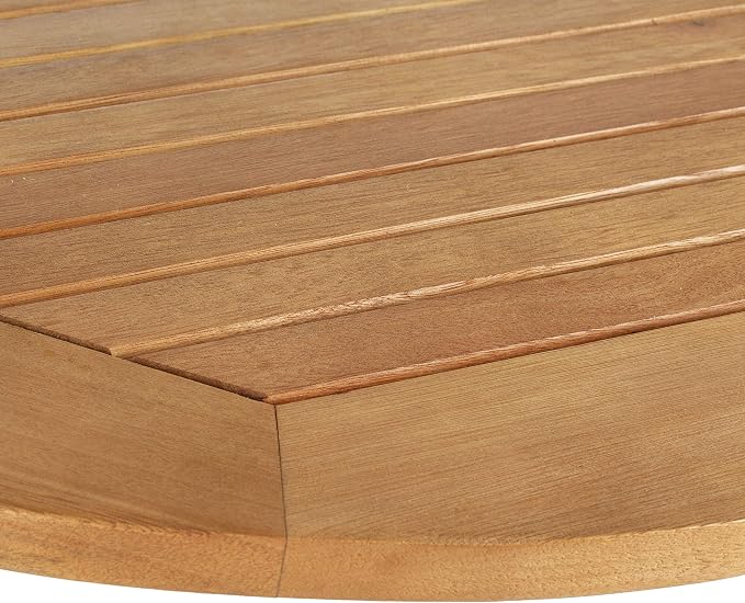 Safavieh PAT7045A Outdoor Collection Owens Natural teak wood Balcony Hanging - Image 9