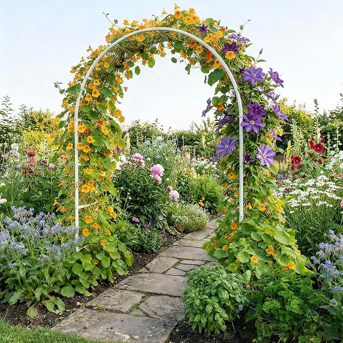 Thickened Rustproof Garden Arch Metal Trellis - Image 2