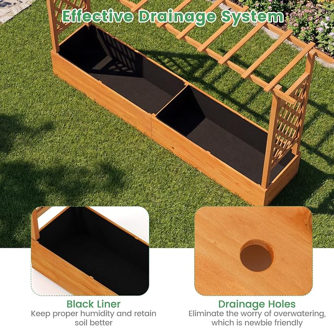 Giantex 2 Pcs Raised Garden Bed - Image 6