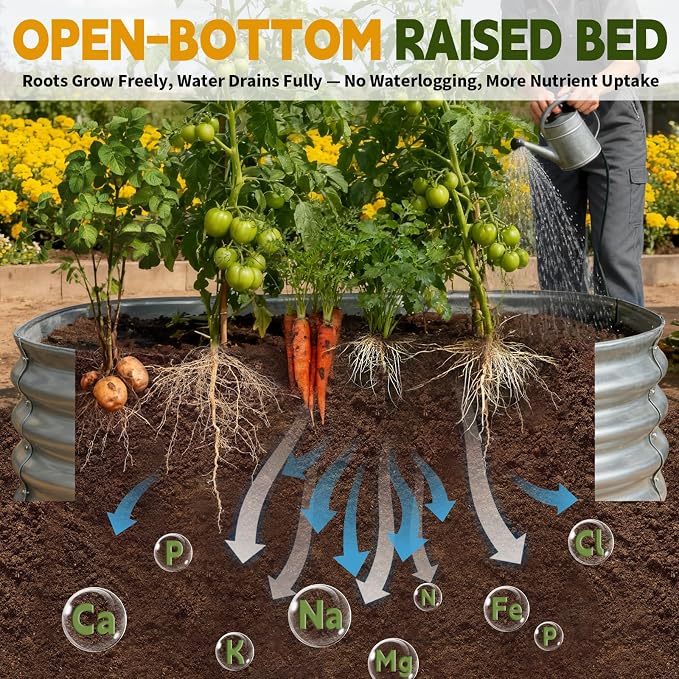 Galvanized Raised Garden Bed Outdoor, Large Raised Bed - Image 3