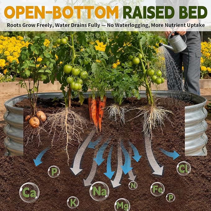 Galvanized Raised Garden Bed Outdoor, Large Raised Bed - Image 3