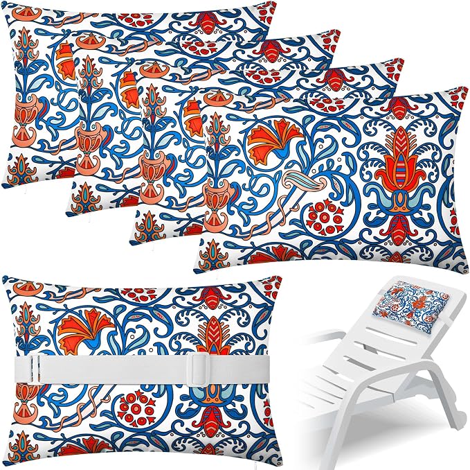 4 Pcs Chaise Lounge Pillow by Lineshading
