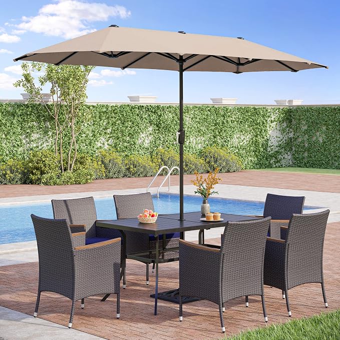 PHI VILLA 7 Piece Outdoor Dining Set - Image 7