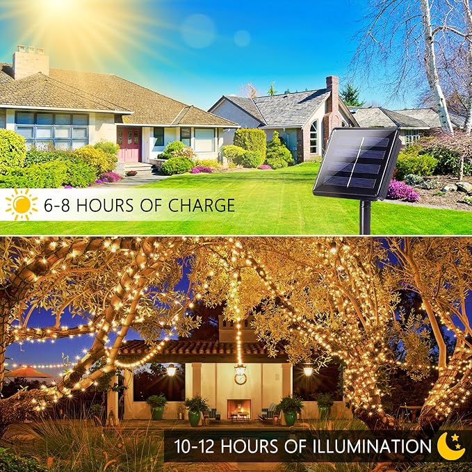 6 Pack Solar String Lights for Outside, 285 FT Total 720 LED Solar Chrismas - Image 5