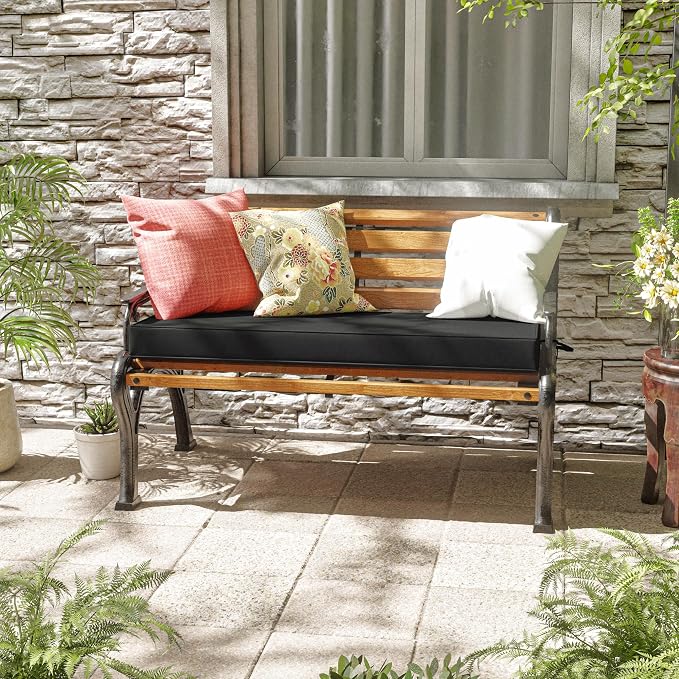Premium Outdoor Bench Cushions for Patio Furniture 3.5inches Memory Foam Bench - Image 2