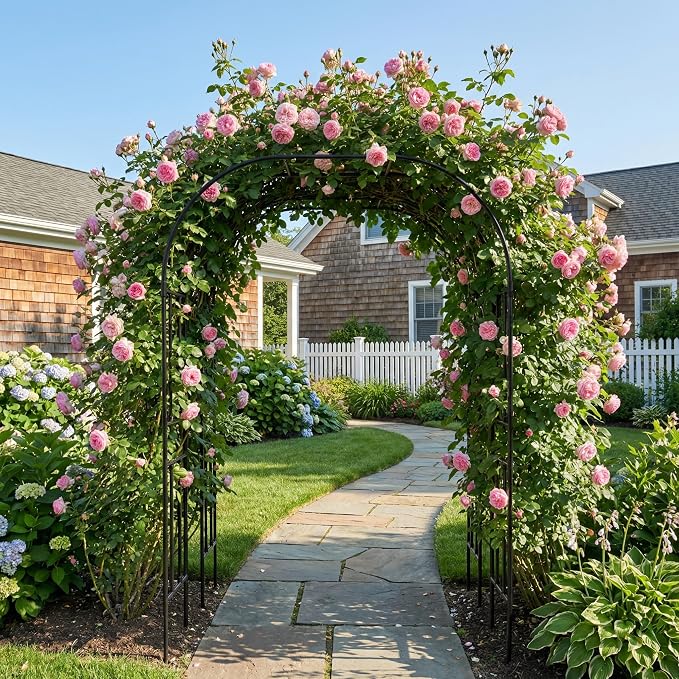 Garden Arch Trellis, 95.8" H x 70.9" W Garden Arch Arbor - Image 7
