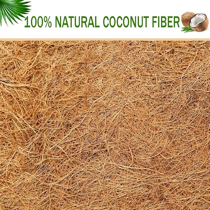2 pcs Garden Coconut Planter Liners Preformed Window Box Liners Natural Trough - Image 6