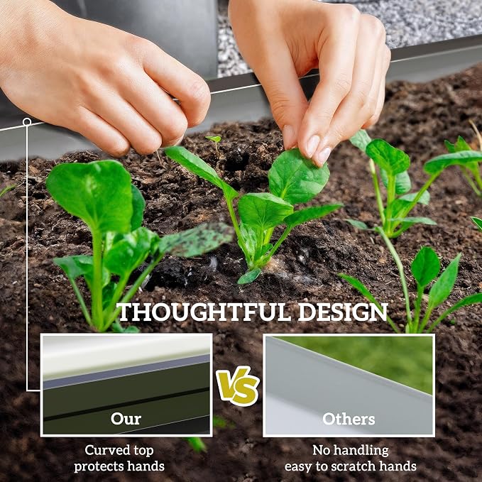 Outsunny Galvanized Raised Garden Bed, - Image 6