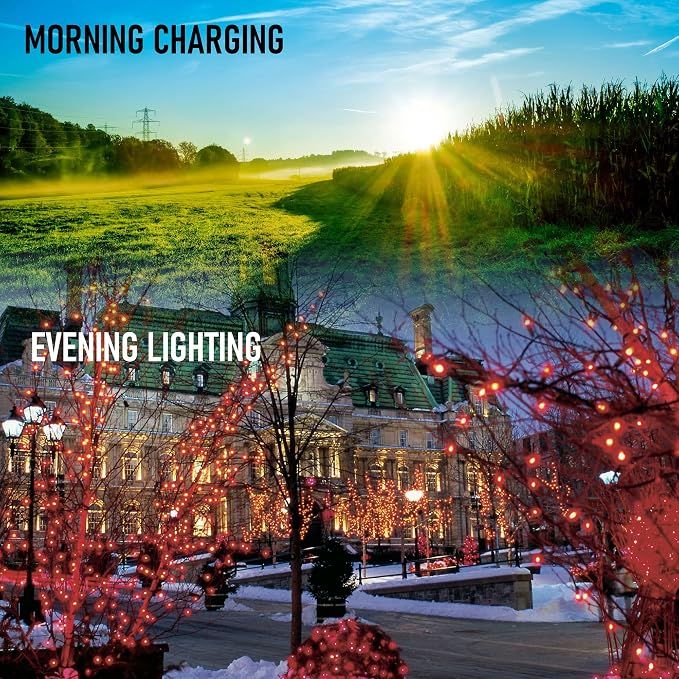 Dazzle Bright 2 Pack Total 400LED 132FT Red Christmas Solar String Outdoor - Image 3