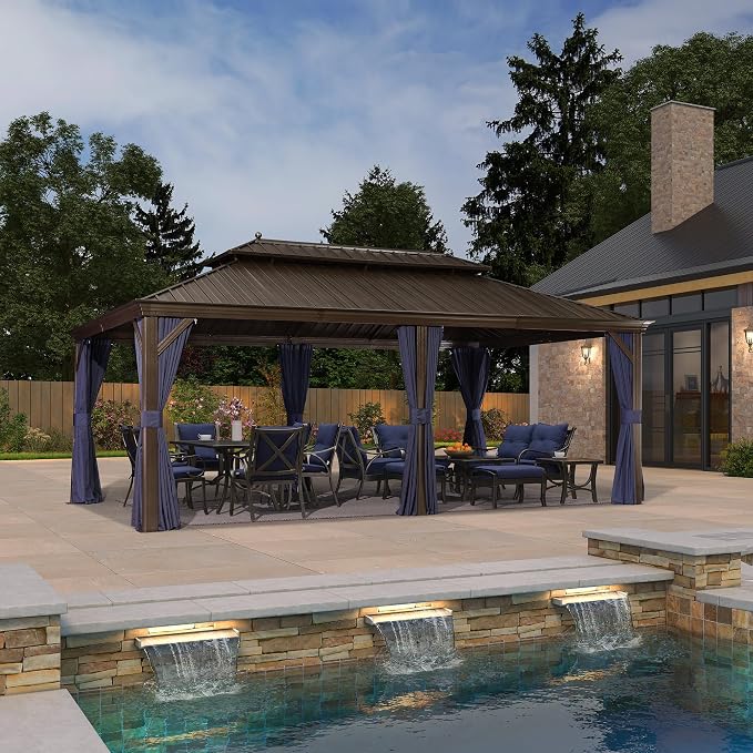 PURPLE LEAF 12' X 20' Hardtop Gazebo Pavilion - Image 8