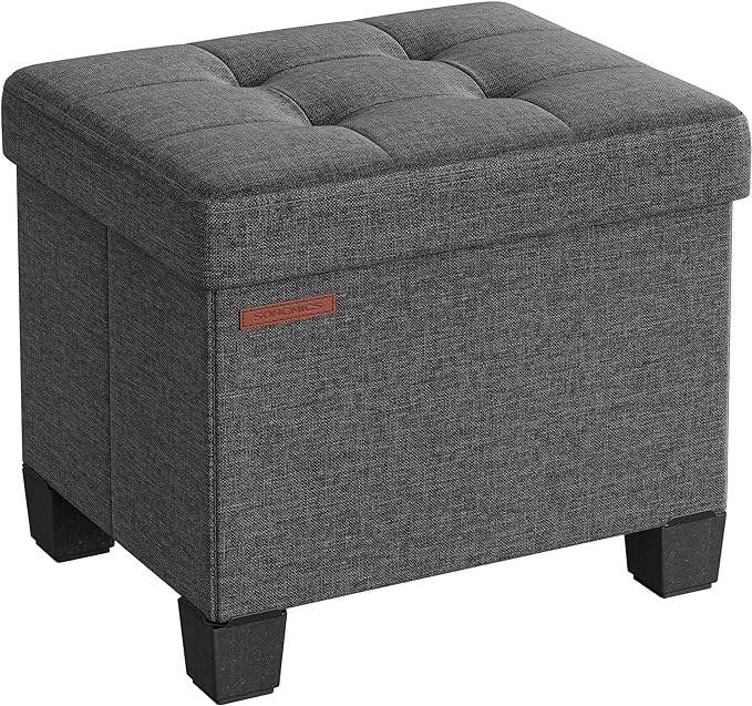 SONGMICS Storage Ottoman, Small Ottoman Foot Rest by SONGMICSbySONGMICSHOME