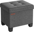 SONGMICS Storage Ottoman, Small Ottoman Foot Rest by SONGMICSbySONGMICSHOME