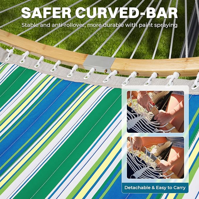 SUPERJARE Curved-Bar Hammock - Image 5