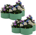 GarveeLife 2-Pack Galvanized Raised Garden Bed – Rust-Resistant Petal-Shaped by GarveeLife