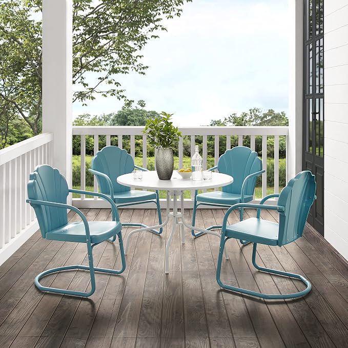 Crosley Furniture Tulip 5-Piece Outdoor Dining Set - Image 5