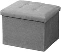 AmasSmile Light Gray Ottoman by AmasSmile