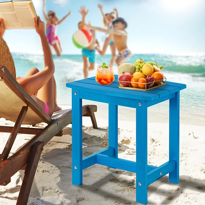 Y&M Outdoor Side Table, HIPS Adirondack Small Single Table, Waterproof Square - Image 6