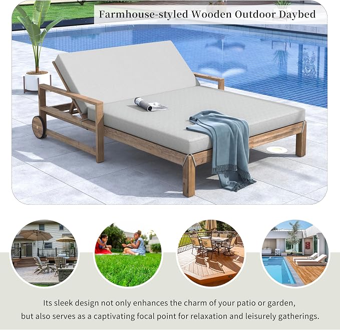 LUMISOL Outdoor Patio Daybed - Image 6