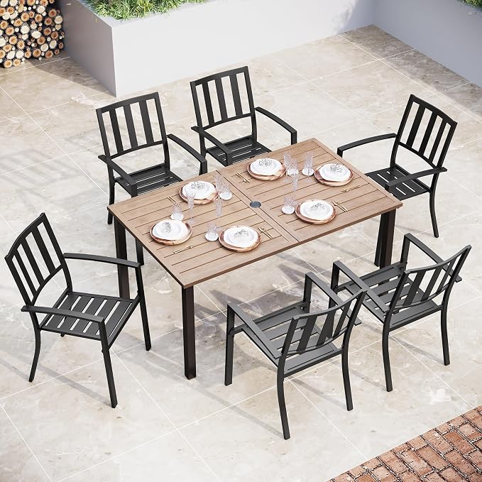 Sophia & William Patio Table and Chairs Set, Outdoor Dining Set by SophiaWilliam