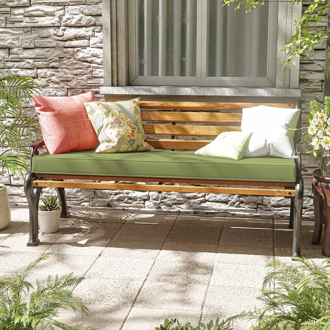 Premium Outdoor Bench Cushions for Patio Furniture 3.5inches Memory Foam Bench - Image 2