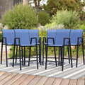 Outdoor Bar Stools Set of 6, Bar Height Chairs by Home