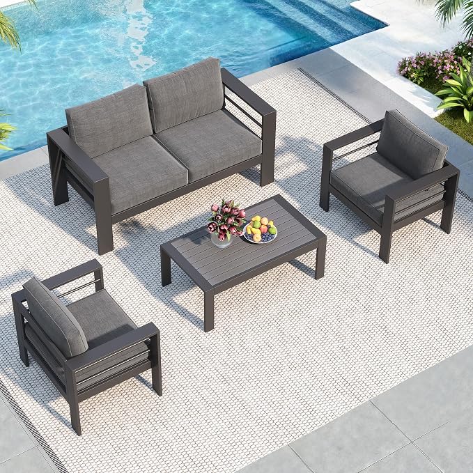Solaste Aluminum Patio Furniture Set - Image 2