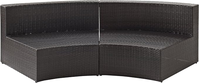 Crosley Furniture Catalina Outdoor Sectional Sofa, 3-Person Wicker Patio Couch - Image 6