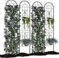 Garvee 55"x11" Metal Garden Trellis Panel, Vegetables, Indoor & Outdoor by Garvee