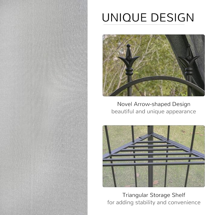 Outsunny 10' x 10' Patio Gazebo - Image 5