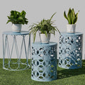 Y&M Set of 3 Heavy-Duty Round End Table, Side Table, Coffee Table by YM
