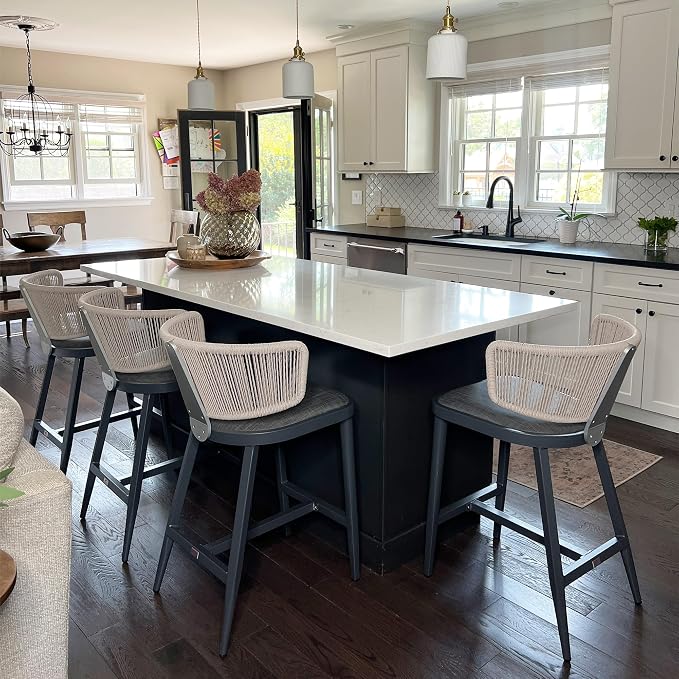 PURPLE LEAF Outdoor Counter Height Stools Set by Unknown