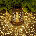 Mushroom & Frog Solar Lantern for Garden Outdoor Decor – Hanging Metal Light by Homedecorexpert