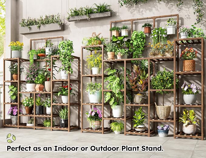 EnHomee 63''H Plant Stand Indoor Tall Plant Stands Outdoor - Image 4