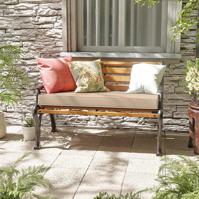 Premium Outdoor Bench Cushions for Patio Furniture 3.5inches Memory Foam Bench - Image 2