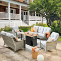 HOOOWOOO 5 Piece Patio Furniture Conversation Sets by DesignforBetterLife