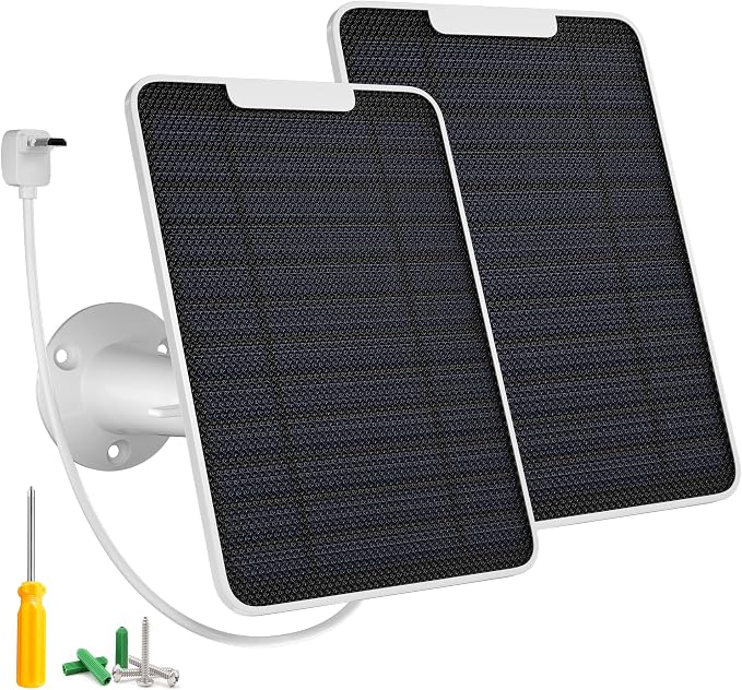 5W Arlo Solar Panel Charger Compatible by FOHOA