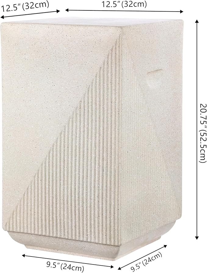 JONATHAN Y TBL1104A Adrian 20.75" Contemporary Minimalist Square Indoor/Outdoor - Image 2